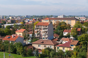 Obraz premium aerial view City