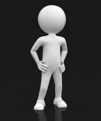 Human character (clipping path included)
