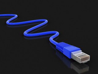 Computer Cable (clipping path included)