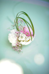 d&eacute;coration mariage,  bouquet de roses