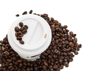 Fine roasted coffee beans