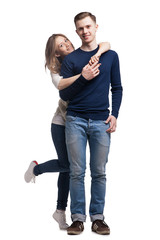 Young couple in love 