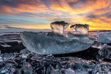 Jokulsarlon ice beach, Iceland