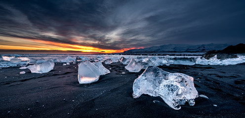 Jokulsarlon ice beach, Iceland