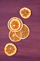 Fototapeta na wymiar dried orange