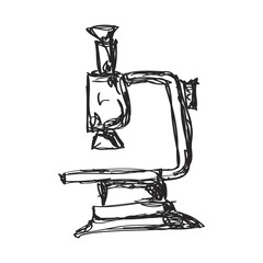 Simple doodle of a microscope