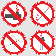 open fire prohibited