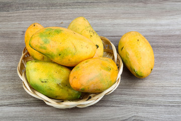 Ripe yellow mango