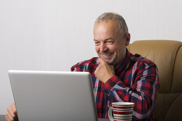 Man at the laptop