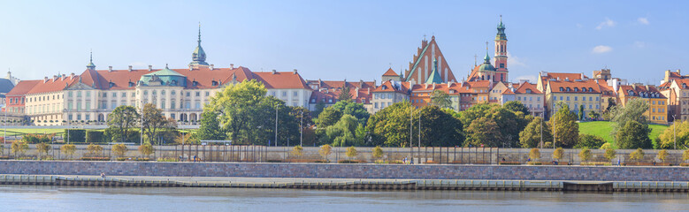 Warsaw - Panorama of Old Town - obrazy, fototapety, plakaty