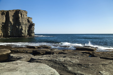 Rocks and sea