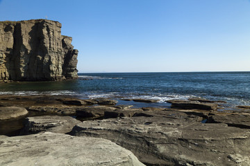 Rocks and sea