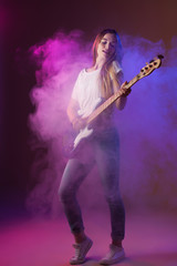 Fototapeta premium music female artist