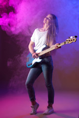 Fototapeta premium music female artist