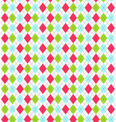 Seamless Bright Fun Abstract Rhombus Pattern