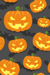 Halloween Vektor Hintergrund Muster nahtlos wiederholend