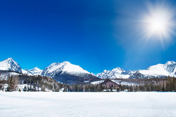 Fototapeta premium Winter mountain landscape