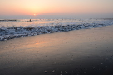 鵠沼海岸　夕日