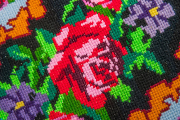 national ukrainian ornament, abstract background