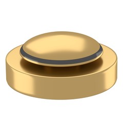  reflective golden button with black base
