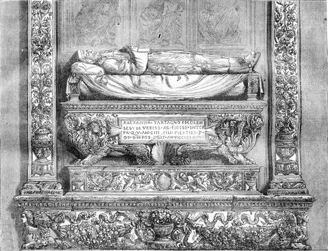 Tomb Of Alessandro Tartagni At St. Dominic In Bologna, Vintage E