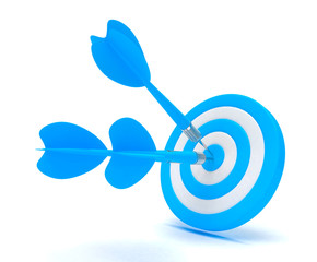 Three arrows darts in center.