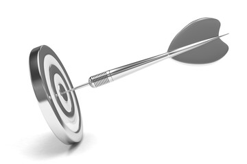 arrow darts in target