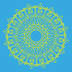 Mandala. Ethnic decorative elements. Hand drawn vector 