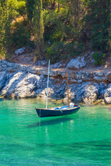 Obraz na płótnie Canvas Ionic sea boats
