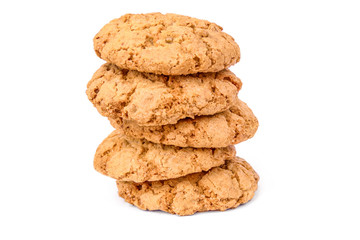 Crispy freshly oat biscuits.
