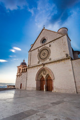 Famous basilica in Assisi, Umbria, Italy