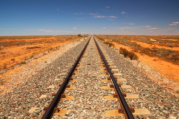 Indian-Pacific Railway across the Australian outback