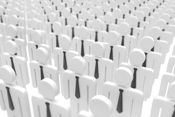 Fototapeta premium group of people figures on white background