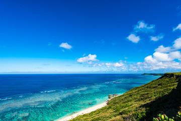 Sea, shore, seascape. Okinawa, Japan, Asia.