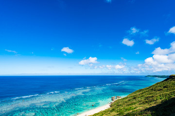 Sea, coast, landscape. Okinawa, Japan, Asia.