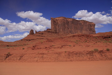les rochers de monument Valley