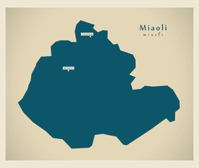 Modern Map - Miaoli TW