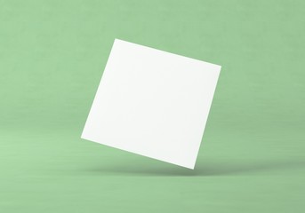 Flyer Broschüre quadrat auf Hintergrund