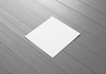 Flyer Broschüre quadrat auf Hintergrund