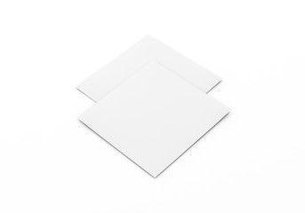 Flyer Broschüre quadrat auf Hintergrund