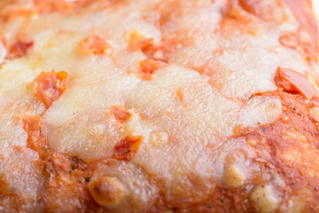 macro pizza mozzarella and tomatoes