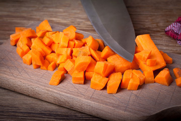 Raw carrots.