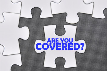 jigsaw puzzle written word are you covered