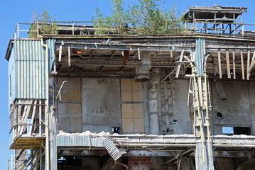 Destroyed building
