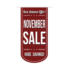 November sale banner design