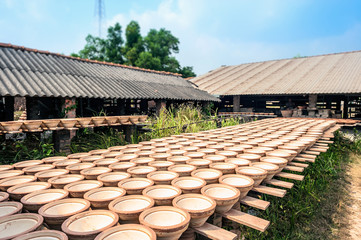 Exposure ceramic cup in ceramic factory, Binh Duong province, Vietnam