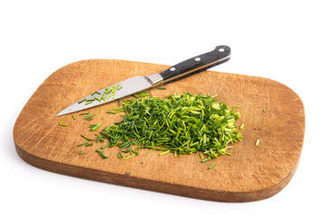 Schnittlauch geschnitten