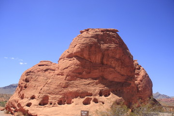 rocher à la vallée de feu