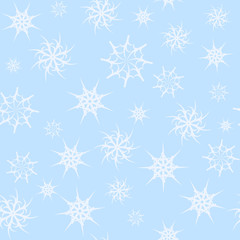 seamless background gossamer star light blue color