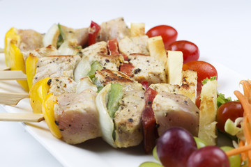 Grill Pork barbecue and vegetable